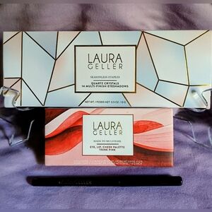 Laura Geller Quartz Crystals Eyeshadow and Made To Multitask Think Pink Palettes